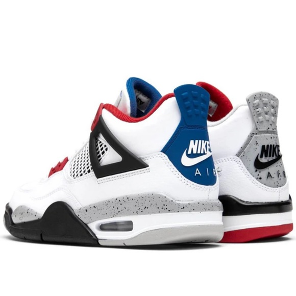 retro 4 white military blue fire red